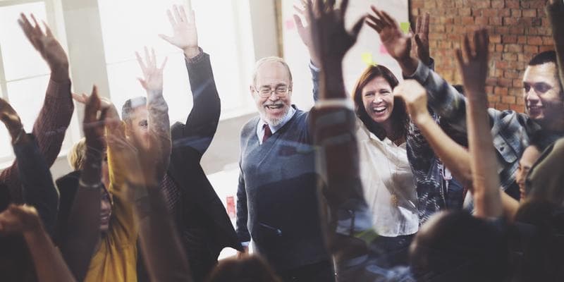 Stock Photo of People Celebrating